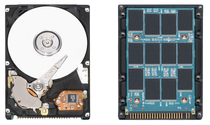 Cấu truc bên trong của HDD và SSD