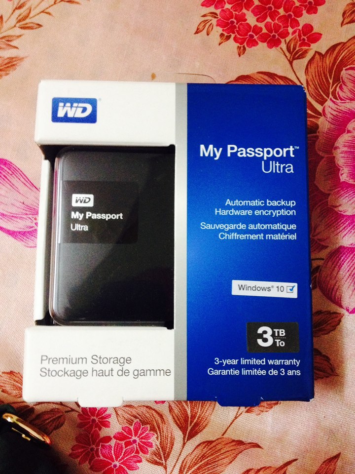 Portable External HDD Western Digital MyPassport Ultra 3Tb