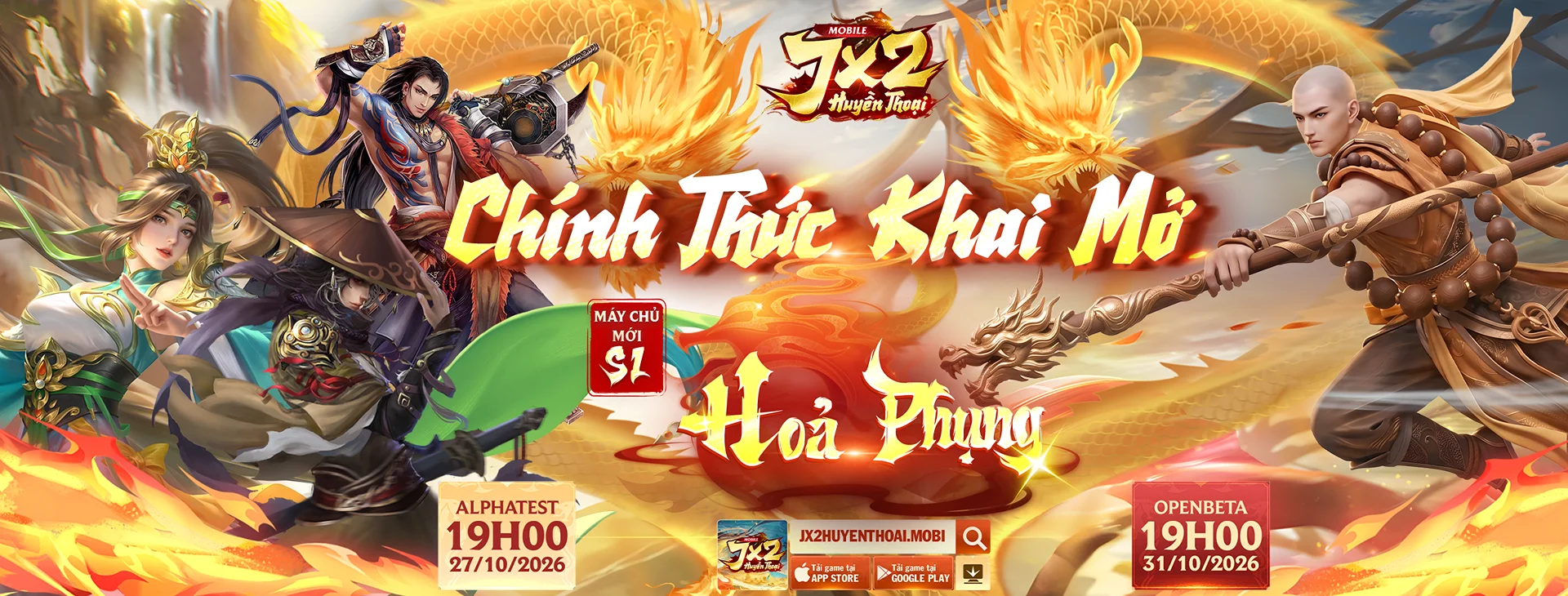 JX2 HUYỀN THOẠI MOBI 🔸Máy chủ: S1 - HỎA PHỤNG sẽ chính thức KHAI MỞ